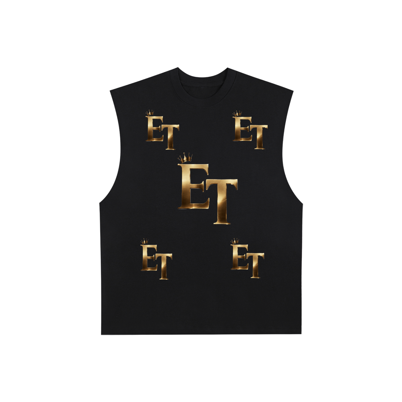 Raw Edge Cotton Tank Top