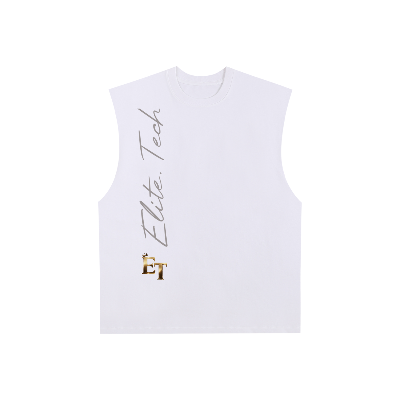 Raw Edge Cotton Tank Top