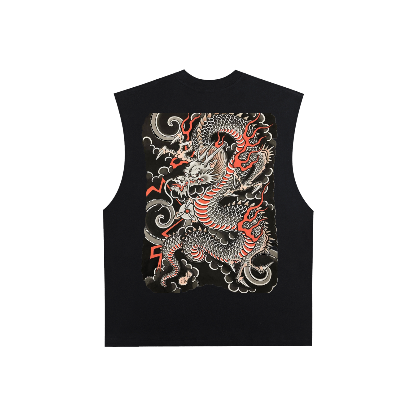Raw Edge Cotton Tank Top