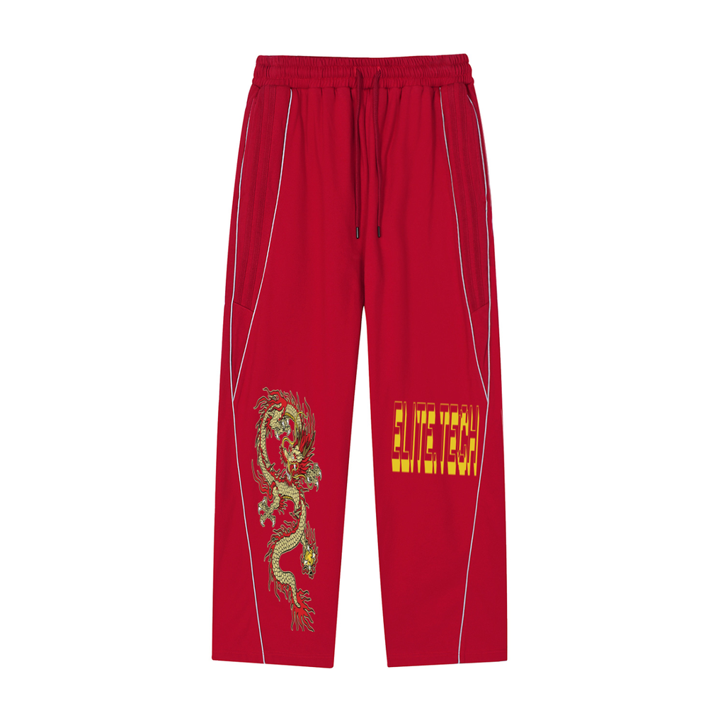 Reflection Striped Straight-Leg Sweatpants
