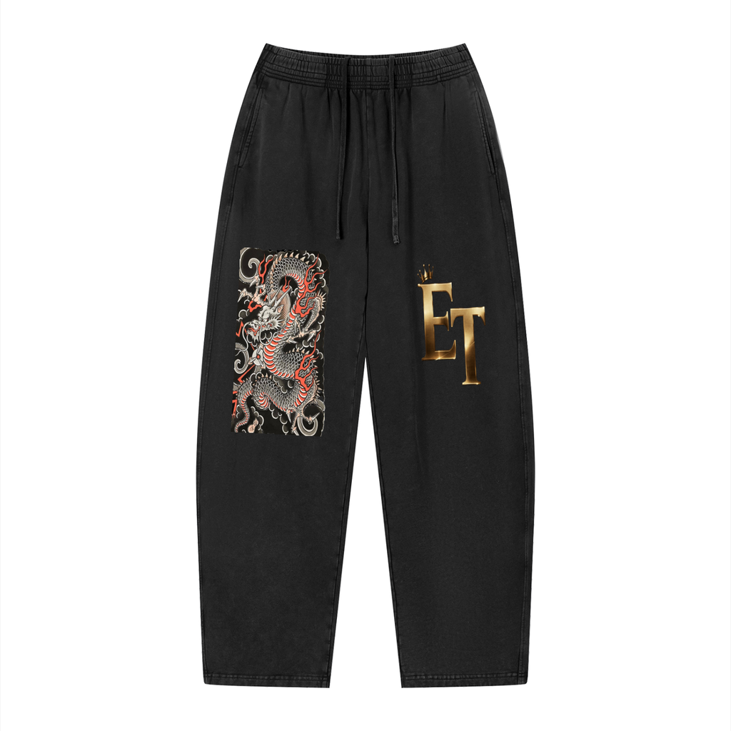 Unisex Vintage Wash Loose Sweatpants